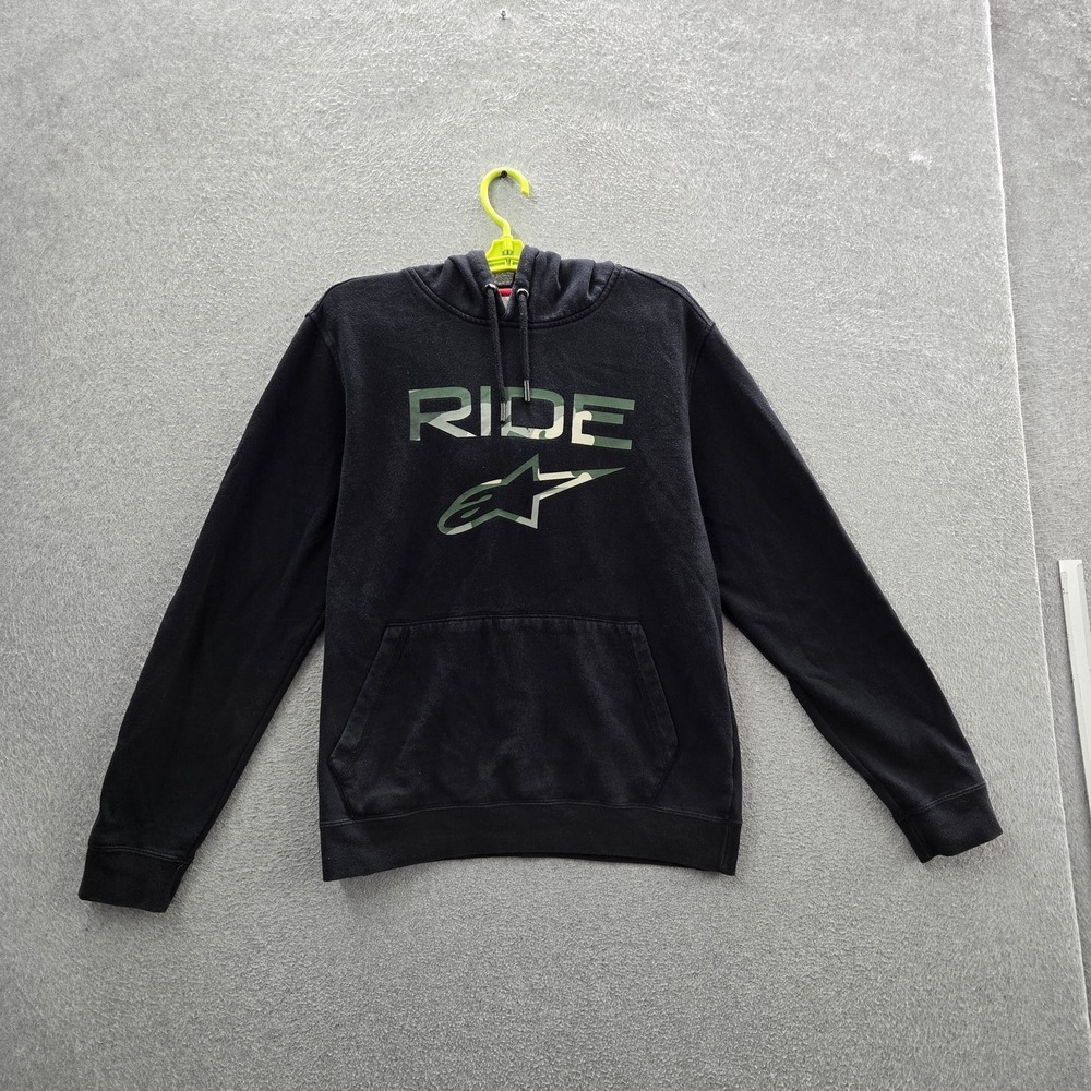 Alpinestars Men Hoodie M Black Camo Ride 2.0 Fleece Logo Activewear